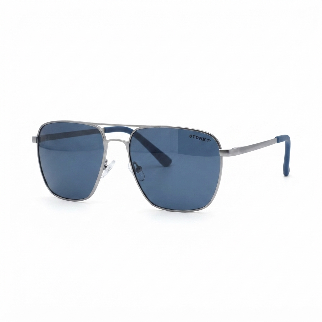 Optykart Classic Aviator Sunglasses with Brown Gradient Lenses