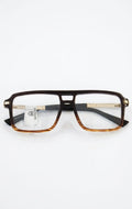 Optykart Vintage Double-Bridge Square Frame Glasses (TR60026)